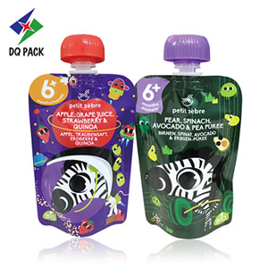 Sachet à bec verseur pour aliments pour bébés