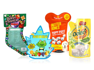 Sachets de forme personnalisée